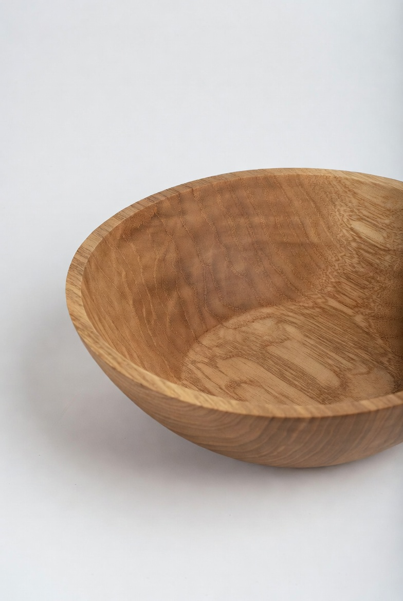 Handcrafted Wooden Salad Bowl &ndash; Natural Solid Wood Kitchen Bowl