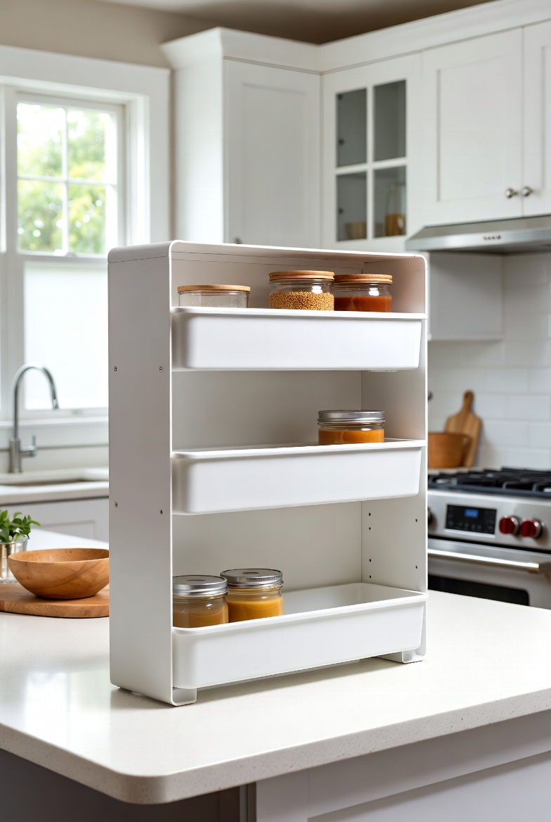 Minimalist Kitchen Storage Box &ndash; Modern Stackable Organizer
